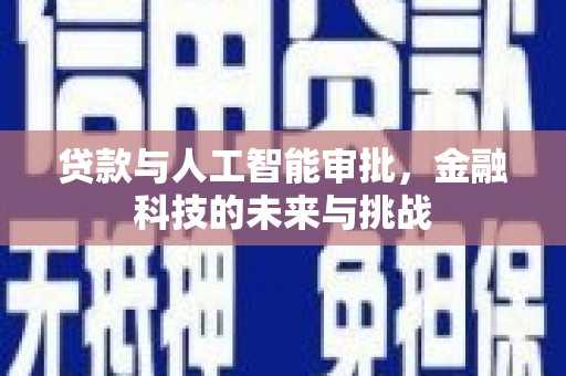 友好贷款与人工智能审批，金融科技的未来与挑战