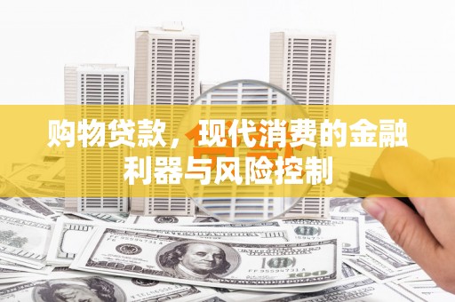 友好购物贷款，现代消费的金融利器与风险控制