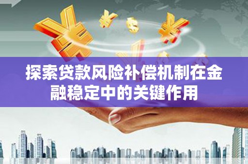 友好探索贷款风险补偿机制在金融稳定中的关键作用