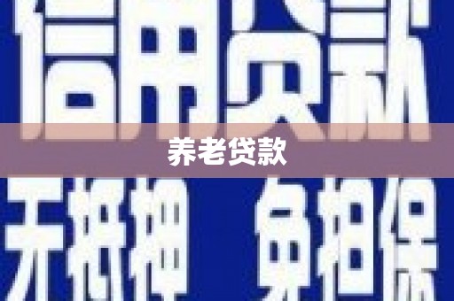 友好养老贷款